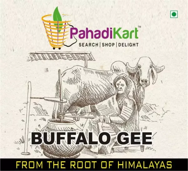 Pahadi Buffalo A2 Ghee (Ghee From Curd) ingredient making process benefits