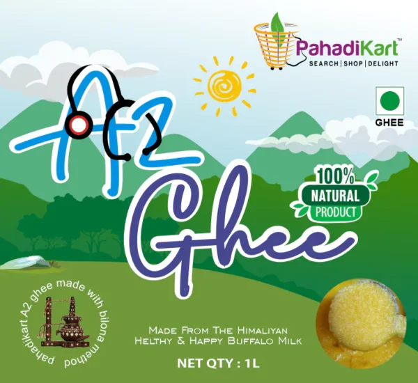 Pahadi Buffalo A2 Ghee (Ghee From Curd)